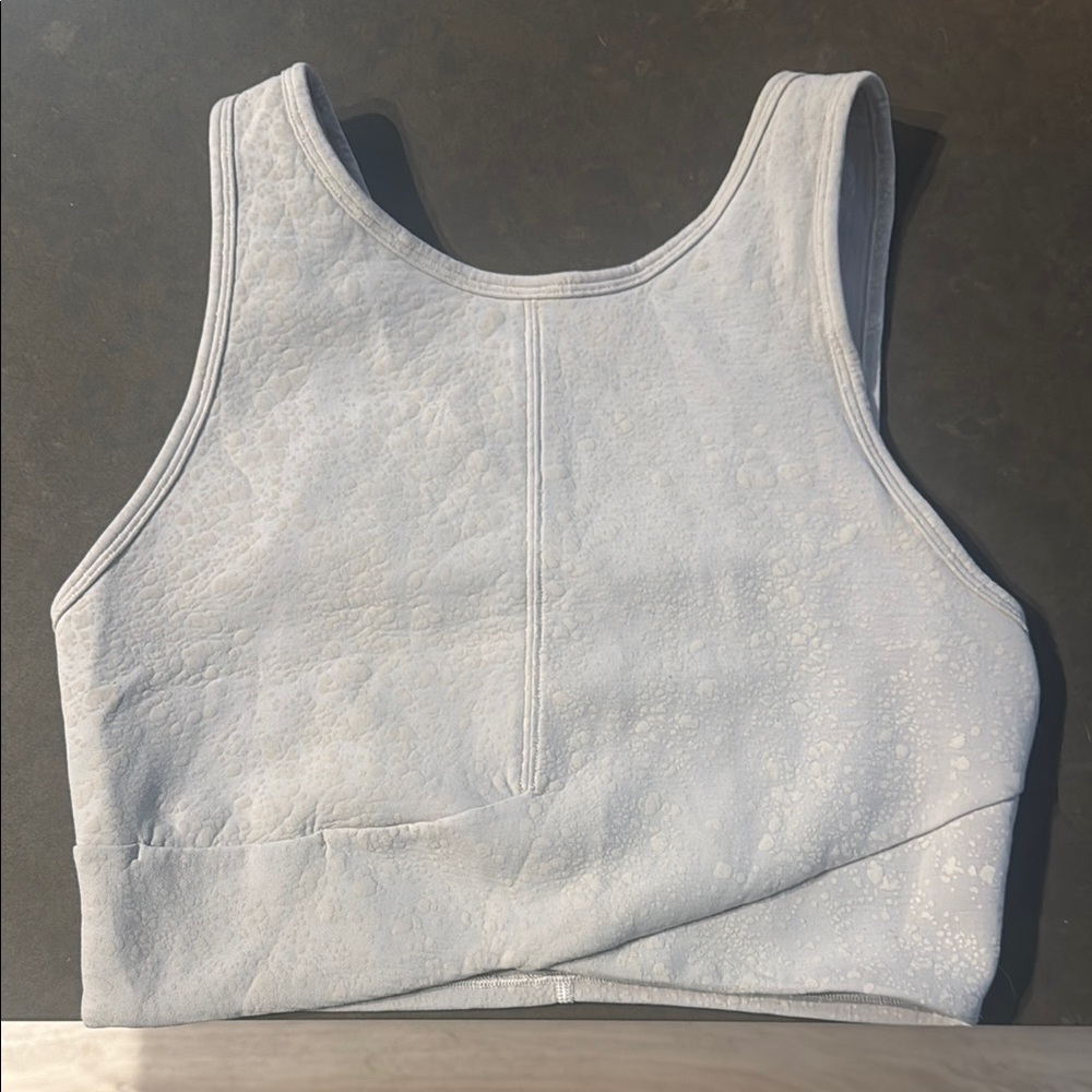Women's Gray Tank Top. Lululemon cropped bra top sz8